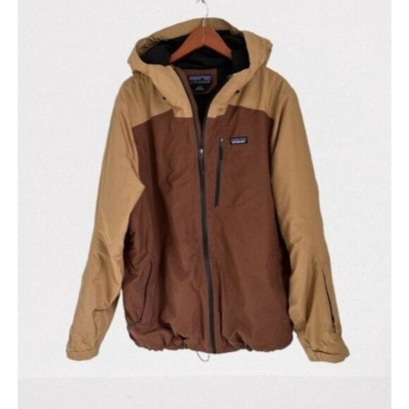 Patagonia Other - Patagonia Insulated Powder Town Jacket Hoodie Breathable Waterproof Brown Beige